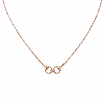 GUCCI HORSEBIT DIAMOND CHAIN NECKLACE 796833